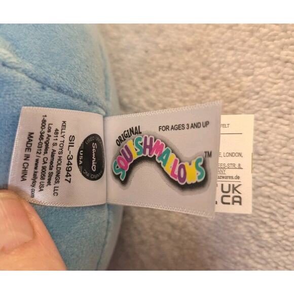 Kellytoy Sanrio Hello Kitty Squishmallows Blue Hello Kitty 7in *NEW* RAINBOW - Picture 8 of 9